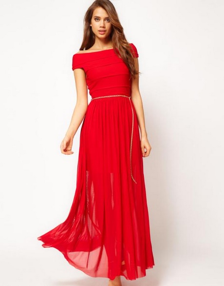 Robe pour un mariage rouge