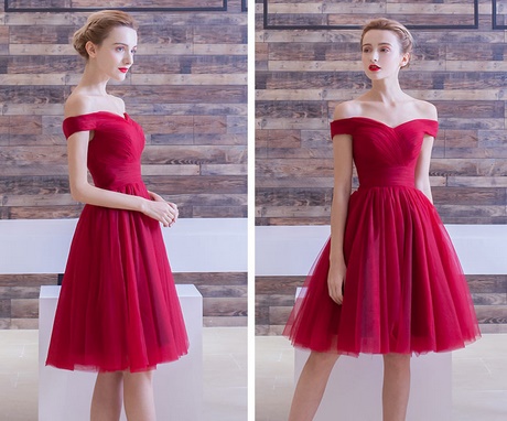 Robe rouge courte mariage