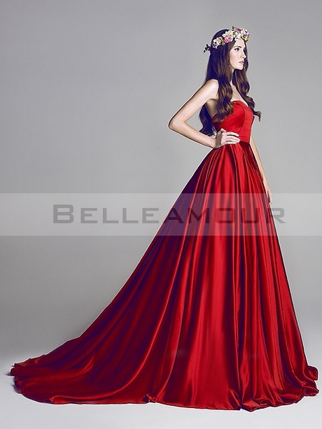 Robe rouge longue pour mariage