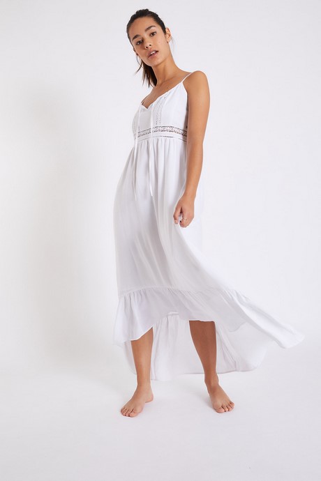 Robe longue blanche ete 2021