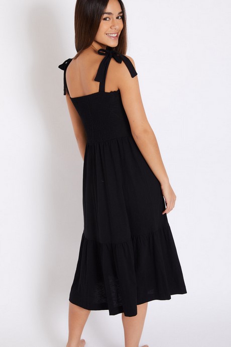 Robe longue noire été 2021