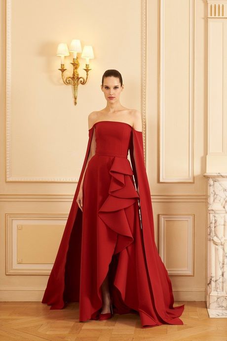 Robe rouge hiver 2021