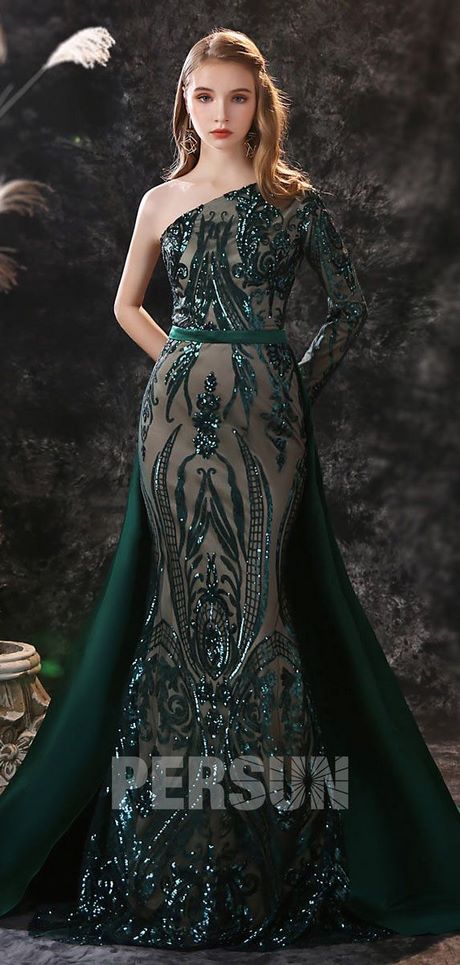 Robe soirée longue dentelle 2021