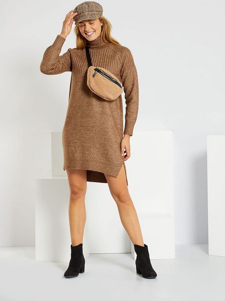 Pull robe marron