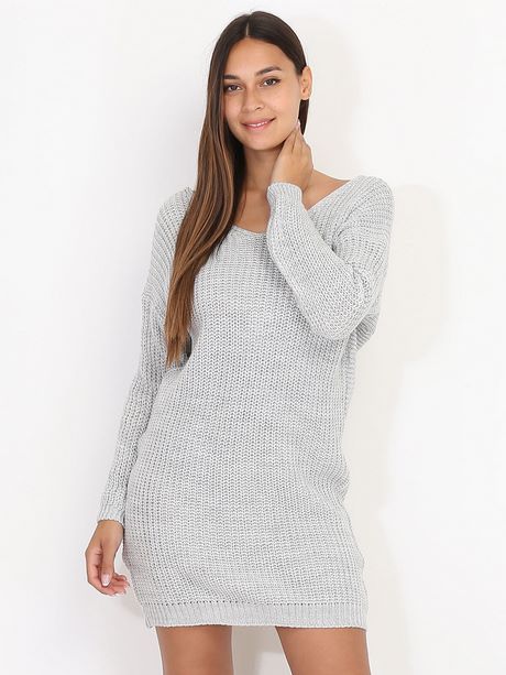 Robe maille pull