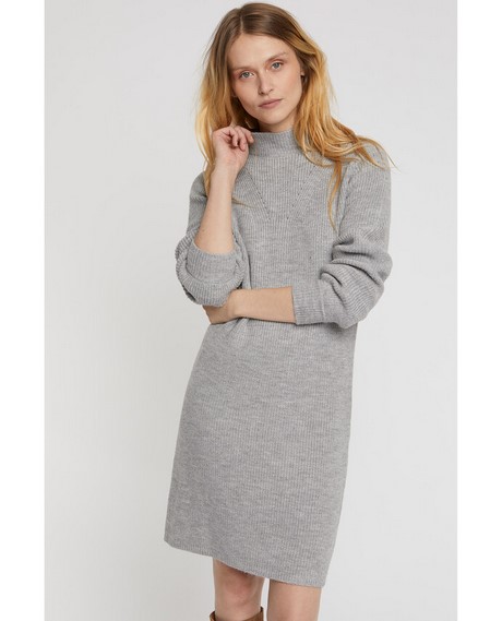 Robe pull laine manche longue