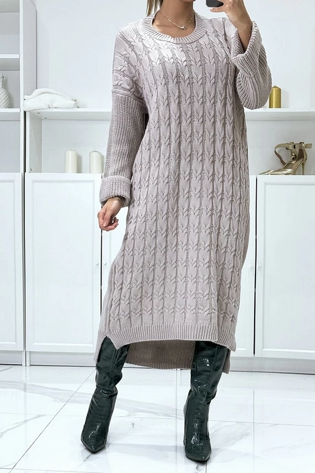 Robe pull tressé