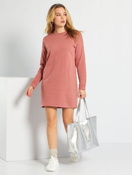 Robe sweat rose