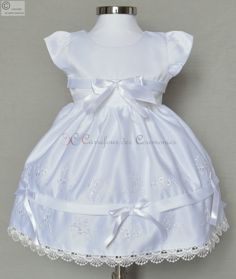 Robe bapteme fille 3 ans