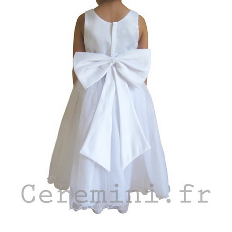 Robe blanche ceremonie fille