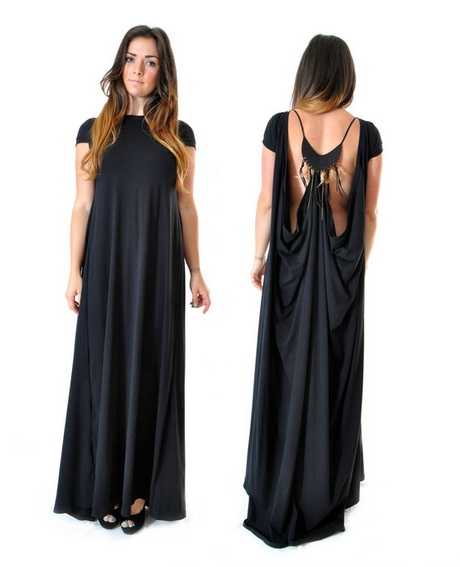 Robe longue manches courtes