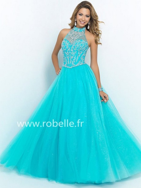 Robe bal bleu