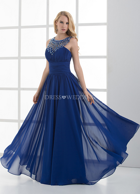 Robe bal bleu