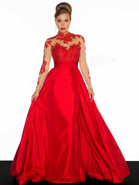 Robe bal de promo rouge