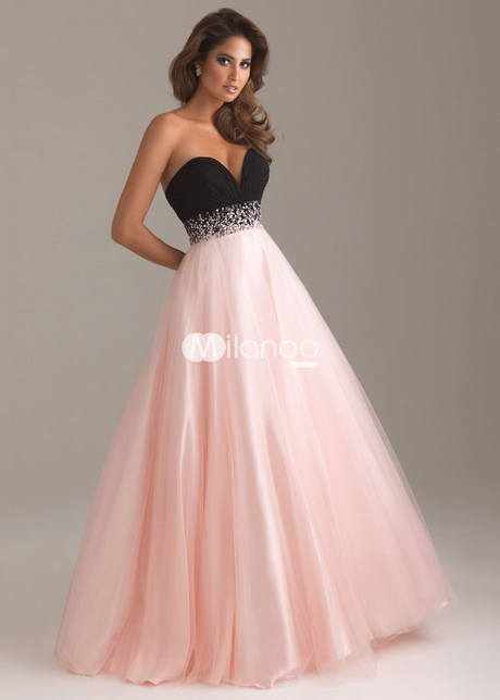 Robe bal rose