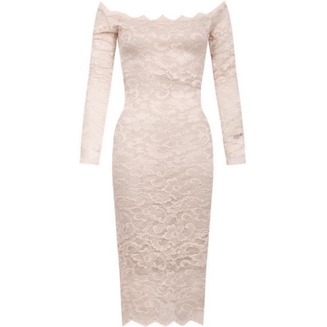 Robe beige mi longue