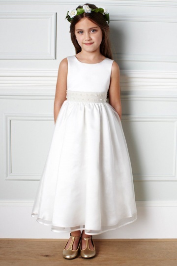 Robe blanche cérémonie fille