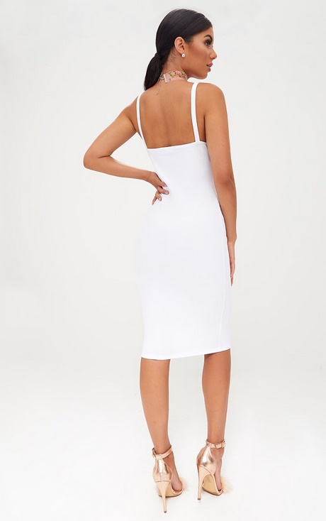 Robe blanche midi