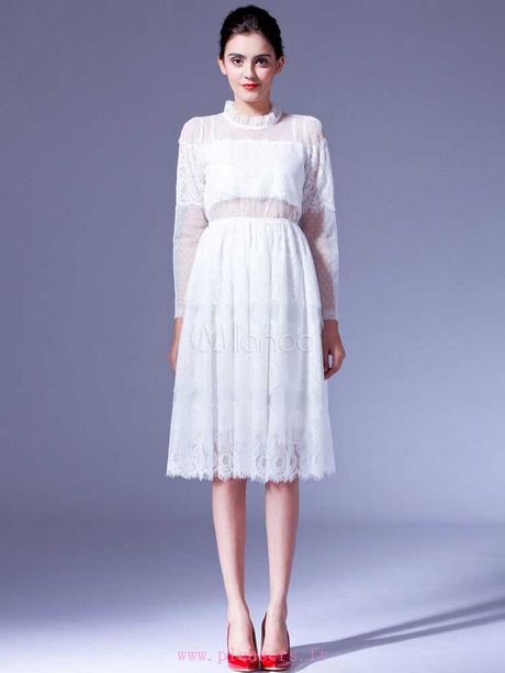 Robe blanche midi