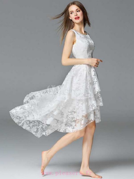 Robe blanche midi