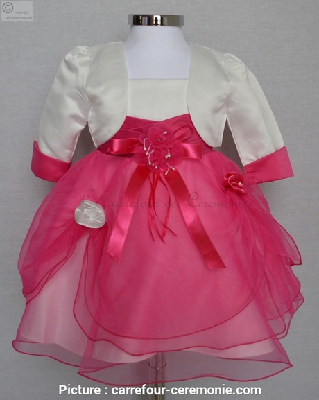 Robe ceremonie bebe rose