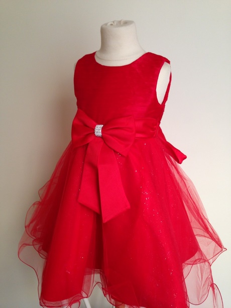 Robe ceremonie enfant rouge