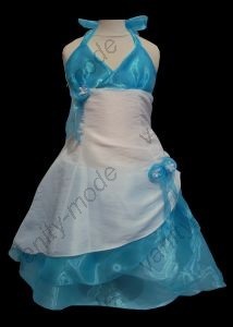 Robe ceremonie fille turquoise