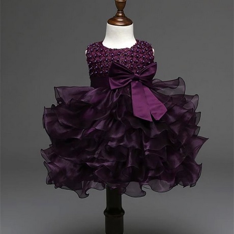 Robe ceremonie fille violette