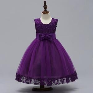 Robe ceremonie fille violette