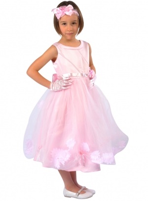 Robe ceremonie rose fille