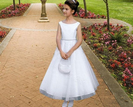 Robe communion fille blanche