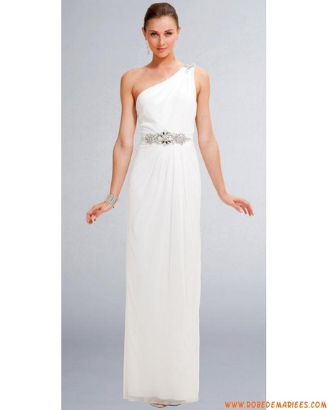 Robe de bal blanche longue