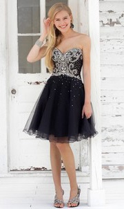 Robe de bal courte noir