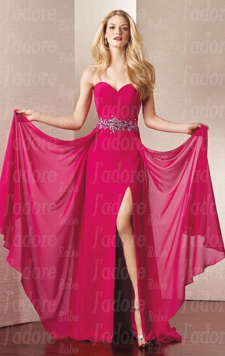 Robe de bal fushia