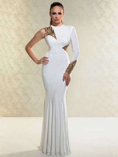 Robe de bal manche longue