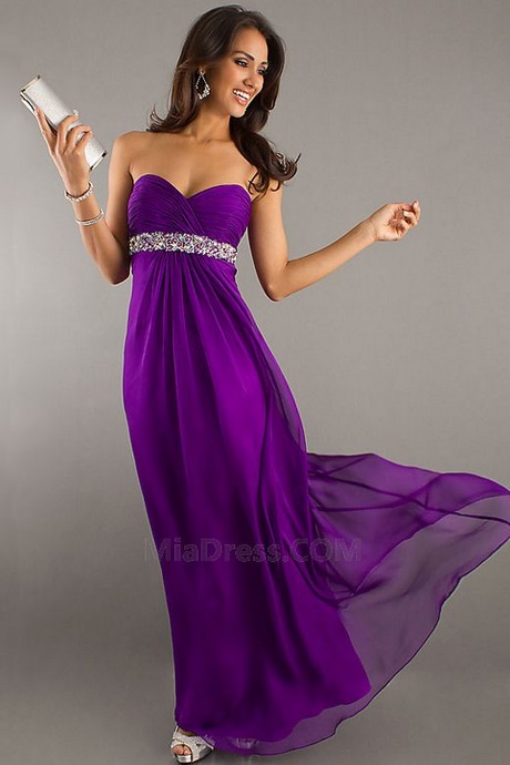 Robe de bal mauve