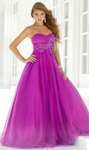 Robe de bal mauve