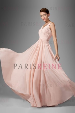 Robe de bal rose poudré