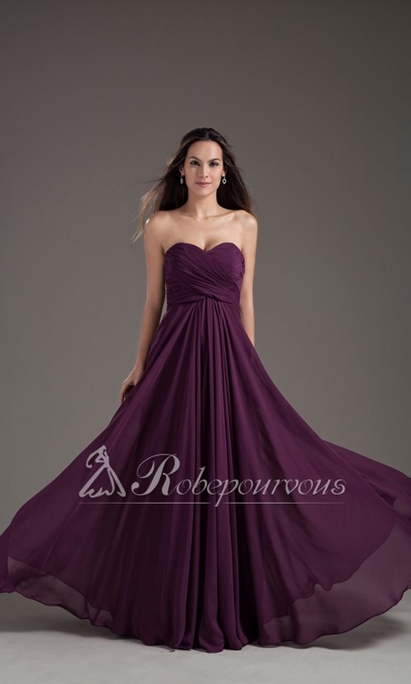 Robe de bal violette