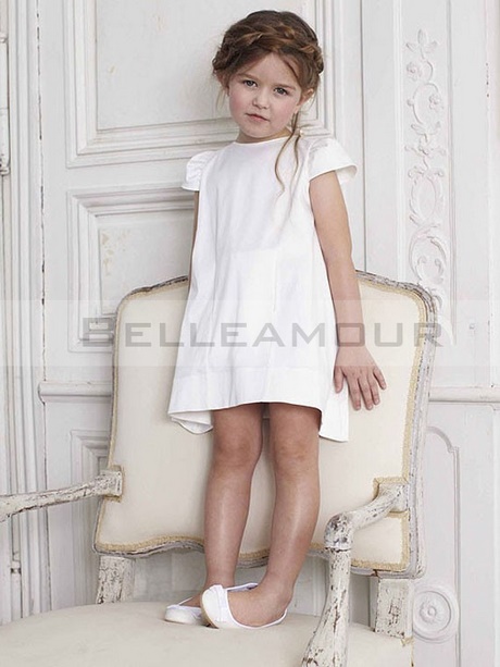 Robe de ceremonie blanche fille