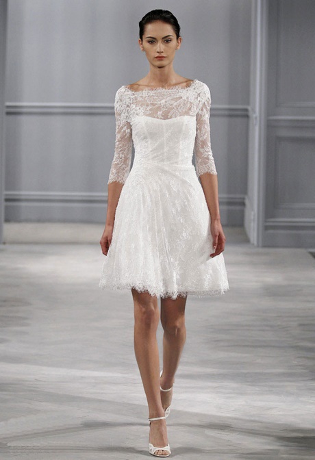 Robe de mariée courte chic