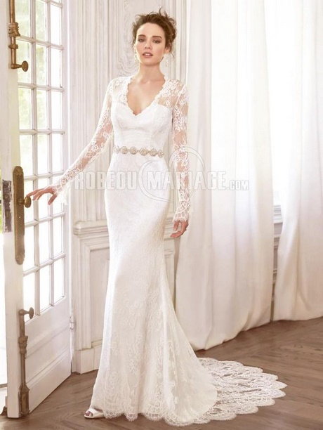 Robe fiancaille dentelle