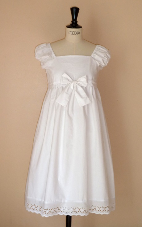 Robe fille blanche communion