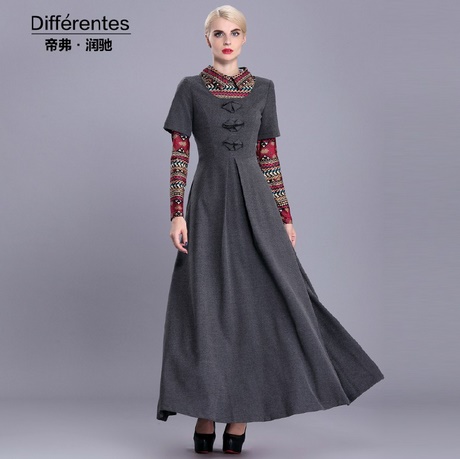 Robe longue femme hiver