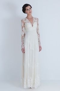 Robe longue manche longue blanche