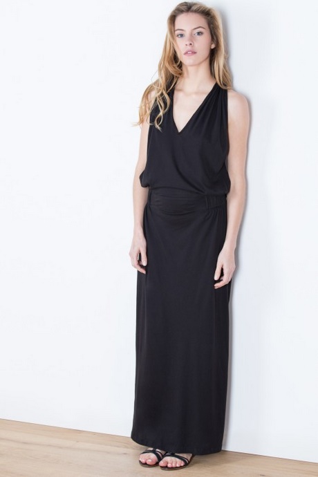 Robe longue noire boheme