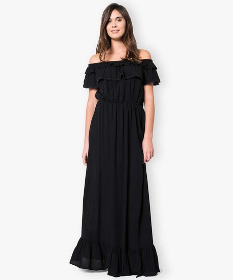 Robe longue noire boheme