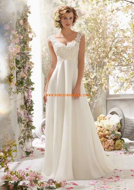 Robe mariée longue simple