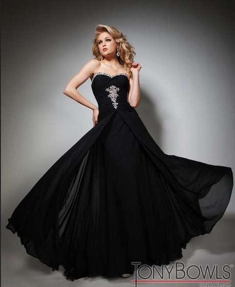 Robe noir de bal