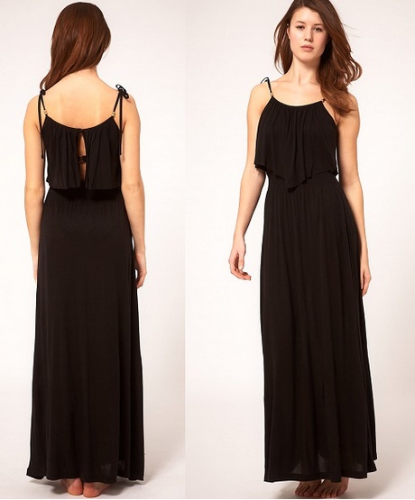 Robe noir longue simple